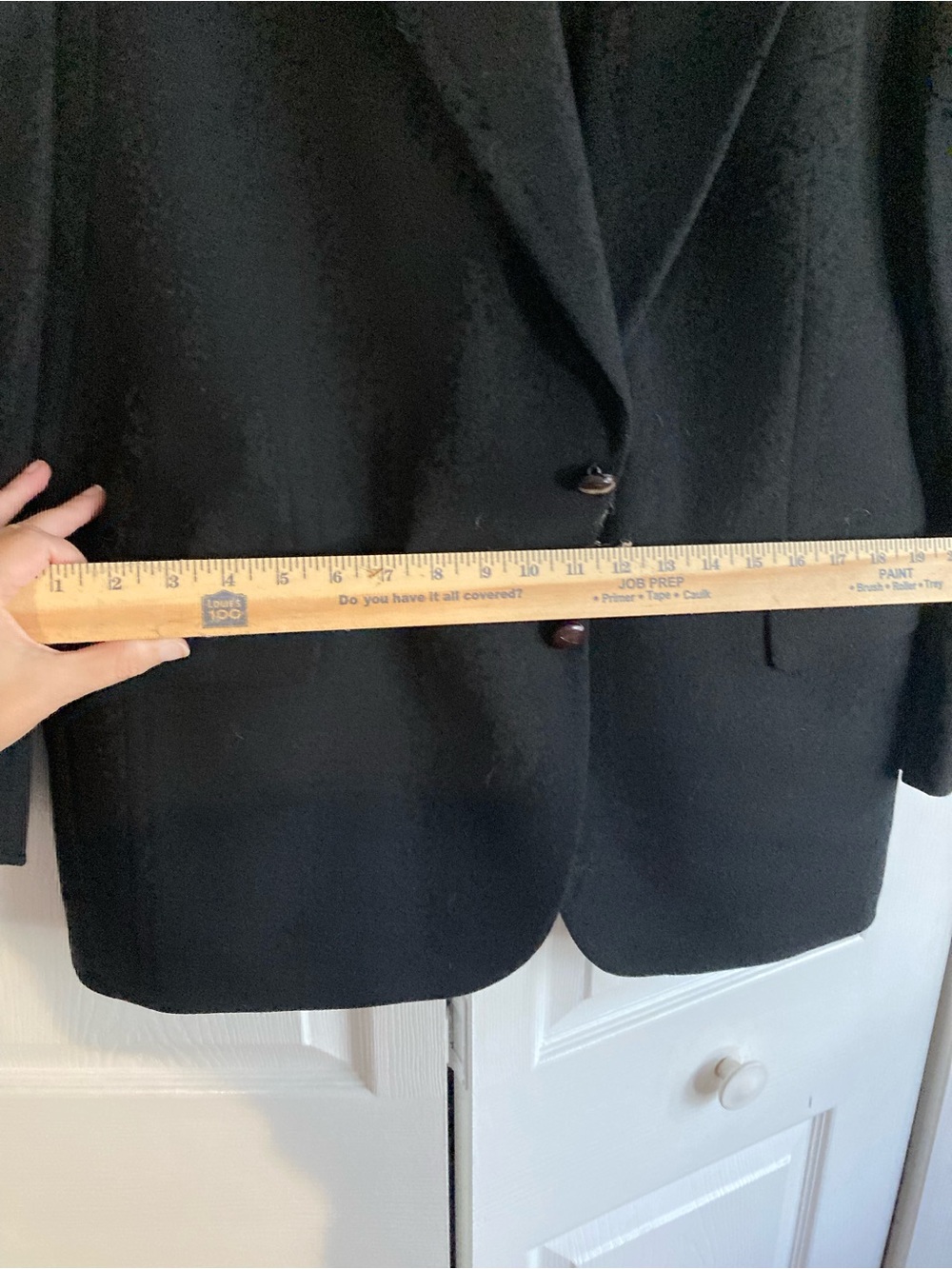 Vintage Men's Black 100% Camel Hair Blazer - Classic Two-Button Sport Coat - Picture 10 of 11